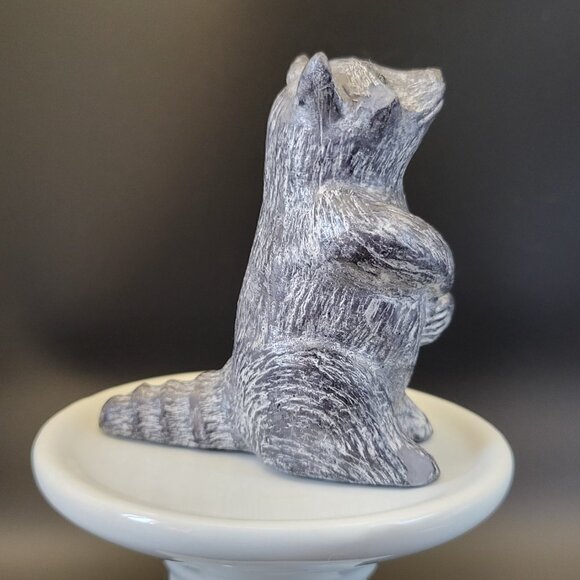 A Wolf Original Raccoon Figurine Signed 3" 1970s Canada - Picture 10 of 16